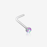 Opal Sparkle L-Shaped Nose Ring