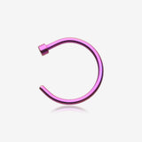 Colorline Basic Nose Hoop Ring-Purple
