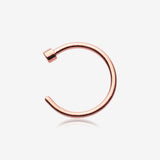 Rose Gold PVD Basic Nose Hoop Ring