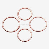 Detail View 3 of Rose Gold PVD Basic Steel Bendable Hoop Ring