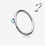 Opal Sparkle Bendable Hoop Ring