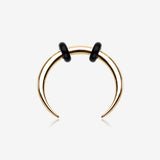 Golden Basic Steel Pincher Septum Ring-Gold