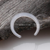 Detail View 1 of Bio-Flexible Soft Touch Septum Retainer-Clear Gem