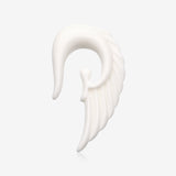 A Pair of Fallen Angel Acrylic Ear Gauge Taper Hanger-White