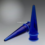 Detail View 1 of A Pair of Translucent UV Acrylic Taper-Blue