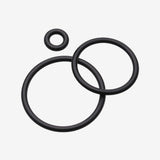 A Pair of Hypo-Allergenic Silicone O-Ring-Black