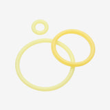 A Pair of Hypo-Allergenic Silicone O-Ring-Yellow