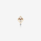 14 Karat Gold OneFit Threadless Diamante Diamond Top Part