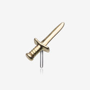 14 Karat Gold OneFit™ Threadless Dagger Sword Top Part