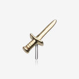 14 Karat Gold OneFit‚Ñ¢ Threadless Dagger Sword Top Part