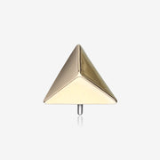 14 Karat Gold OneFit Threadless Tetrahedron Pyramid Top Part
