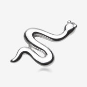 14 Karat White Gold OneFit Threadless Slithering Snake Top Part