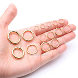 Detail View 3 of Pure24K Implant Grade Titanium Basic Seamless Hinged Clicker Hoop Ring