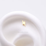 Detail View 1 of Pure24K Implant Grade Titanium OneFit Threadless Lightning Bolt Top Part
