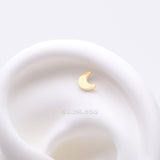 Detail View 1 of Pure24K Implant Grade Titanium OneFit Threadless Crescent Moon Top Part