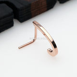 Detail View 1 of Rose Gold Basic Elegance L-Shaped Nose Hugger