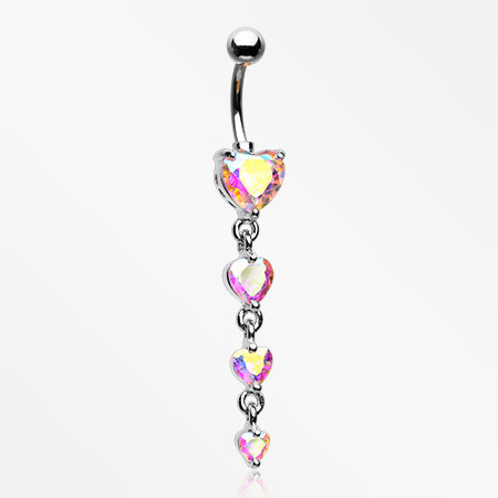 Double Heart Belly Piercing Belly Button Rings Navel Piercing Sexy Belly  Heart Round Body Piercing Jewelry | Wish