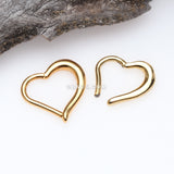 Detail View 1 of Golden Luscious Heart Seamless Clicker Ring