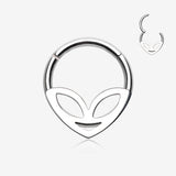Retro Alien Head Segment Clicker Ring