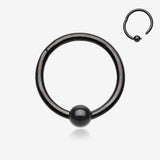 Blackline Captive Bead Ring Style Seamless Clicker Ring