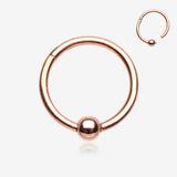 Rose Gold Captive Bead Ring Style Seamless Clicker Ring*