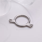 Detail View 1 of Adorable Kitty Cat Whisker Clicker Hoop Ring